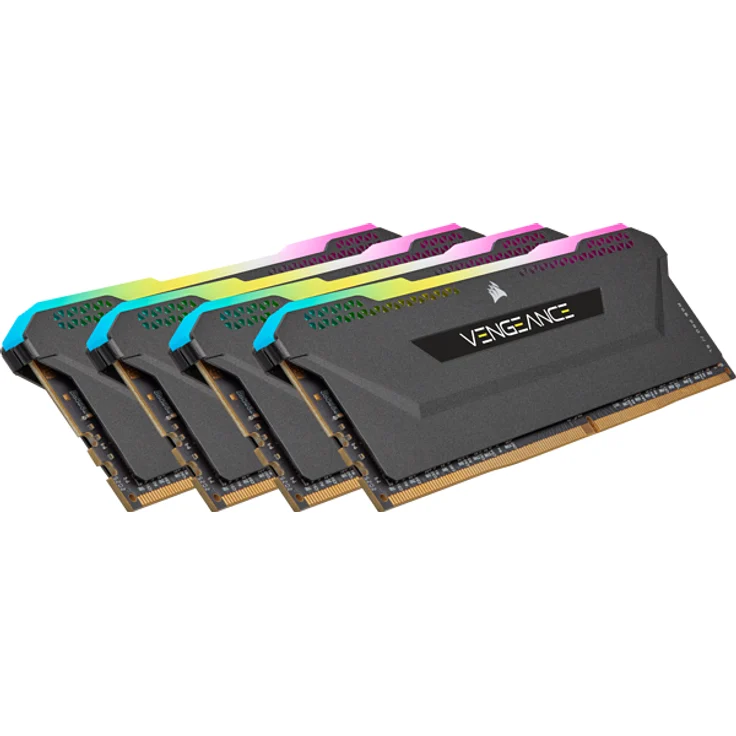 DDR4 32GB PC 3200 CL16 CORSAIR KIT (4x8GB) Vengeance RGB – Bild 1