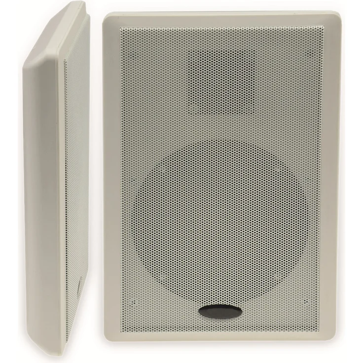 Flach-Lautsprecher CHILITEC 17804, 40 W, weiß, 2 Stück – Bild 1