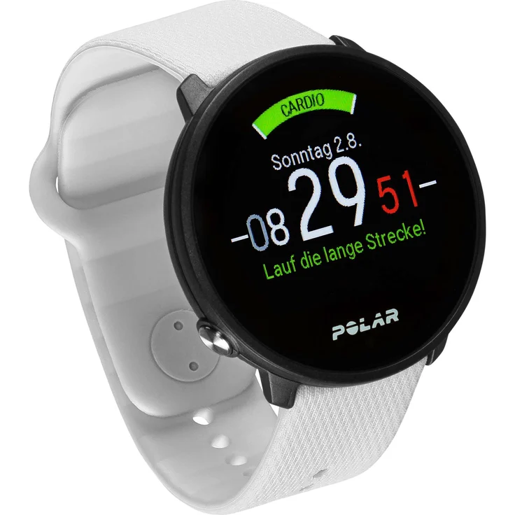 Polar Unite Fitness-Tracker GPS, Unisex, S-L, Kunststoffgehäuse, Weiß (90081803) – Bild 2
