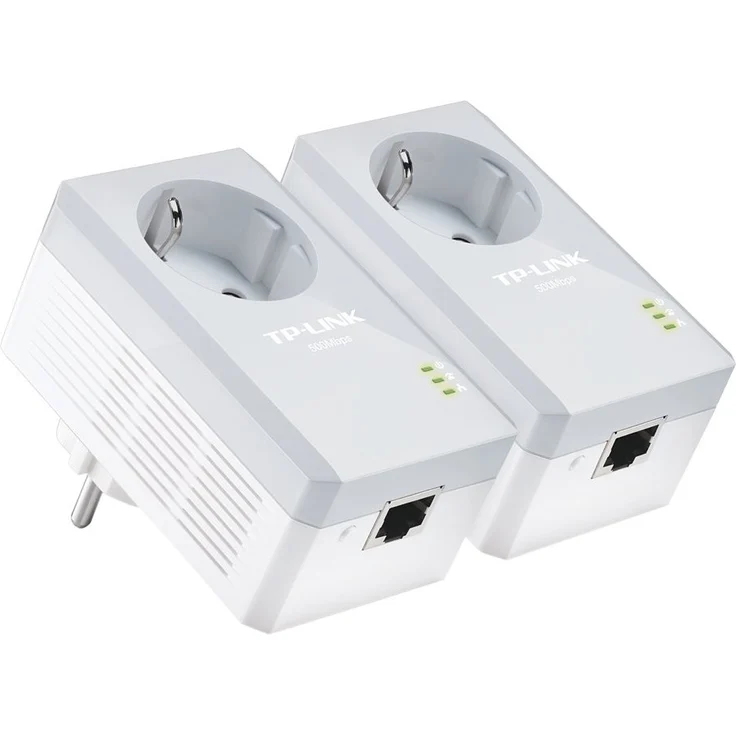 TP-Link TL-PA4010PKIT Powerline Starter-Set (2x 10-100Mbit/s-Ethernet-Port, Plug & Play, energiesparend, kompatibel zu allen gängigen Powerline Adaptern) weiß – Bild 1