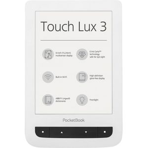 Bild für PocketBook Touch Lux 3 WLAN 4GB Weiß (PB6262-D-WW)