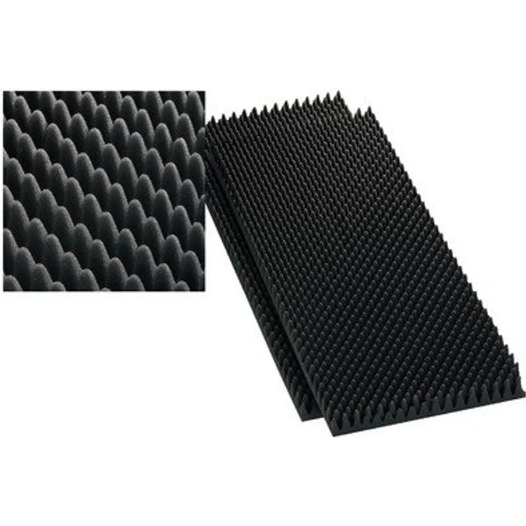 Monacor 12.2230 60 mm Lautsprecher Keil Formschaum Blatt ? Grau (2 Stück)