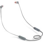 JBL Tune110BT In-Ear Kopfhörer mit Bluetooth, Mikrofon, geeignet für Sport, grau