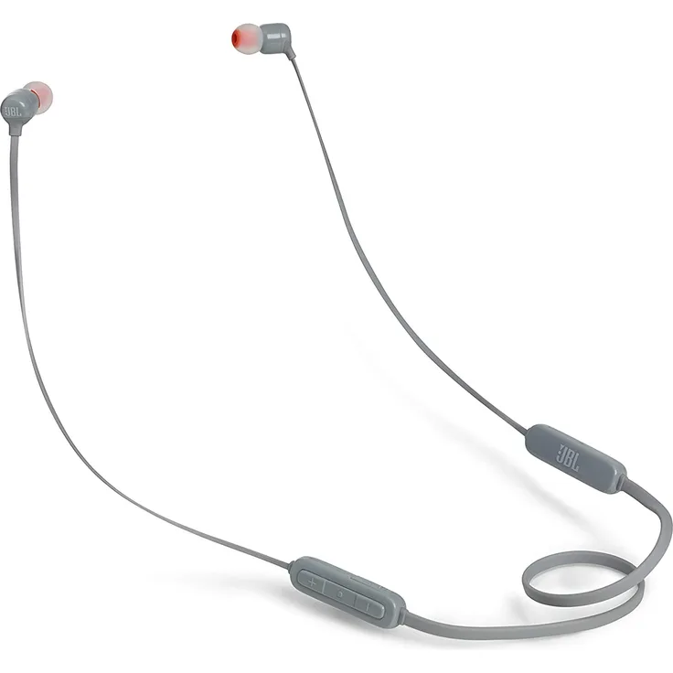 JBL Tune110BT In-Ear Kopfhörer mit Bluetooth, Mikrofon, geeignet für Sport, grau
