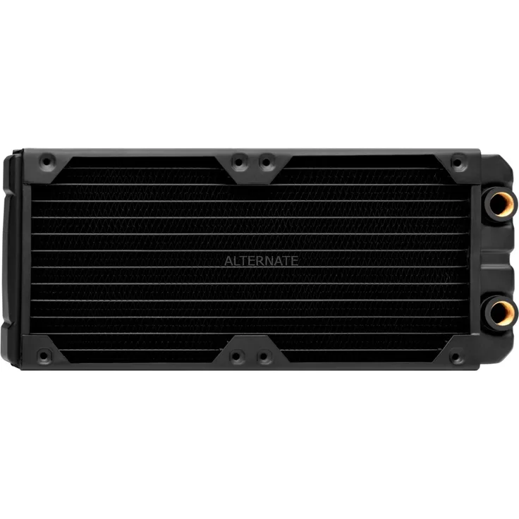 Corsair Hydro X Series XR5 Radiator (240 mm, Zwei 120-mm-Lüfterbefestigungen, Einfache Installation, Kupferkonstruktion, Hochwertige Polyurethan-Beschichtung, Integrierte Schraubenführungen) schwarz - Preisvergleich