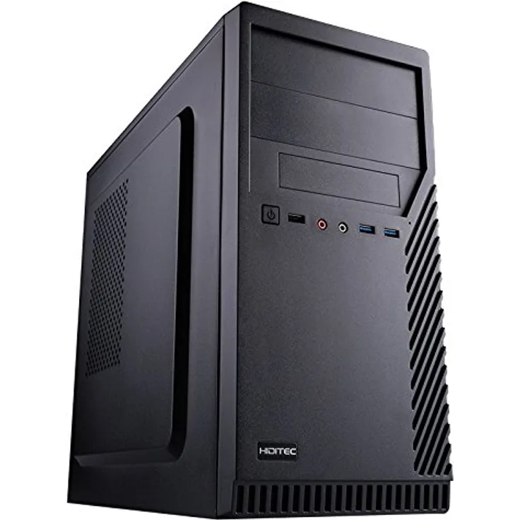 Hiditec CHA010012 - Computer-Gehäuse (Micro-Tower, PC, SECC, Schwarz, ITX,Micro ATX, 175 mm)
