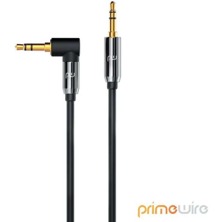 Primewire AUX Verbindungskabel 90° gewinkelt für Audiogeräte »3.5mm Stecker auf 3.5mm Stecker«