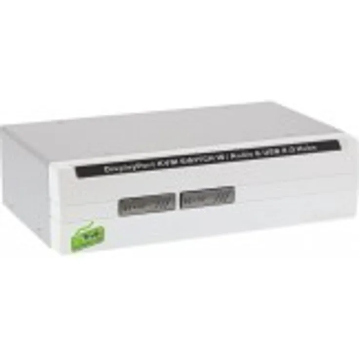 InLine 63632I KVM Desktop Switch, 2-fach, DisplayPort 1.2, 4K, USB 2.0, Audio