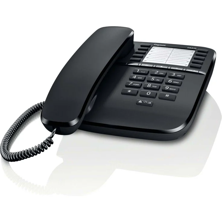 Gigaset DA510 - Schnurgebundenes Telefon - klassisches Schnurtelefon mit Direktruf-Funktion - Rufnummersperrung, schwarz – Bild 3