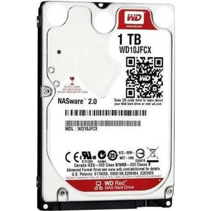 WD Red Plus NAS Hard Drive WD10JFCX - Festplatte - 1 TB - intern - 2.5 Zoll (6.4 cm) - SATA 6Gb/s - Puffer: 16 MB (WD10JFCX) – Bild 1