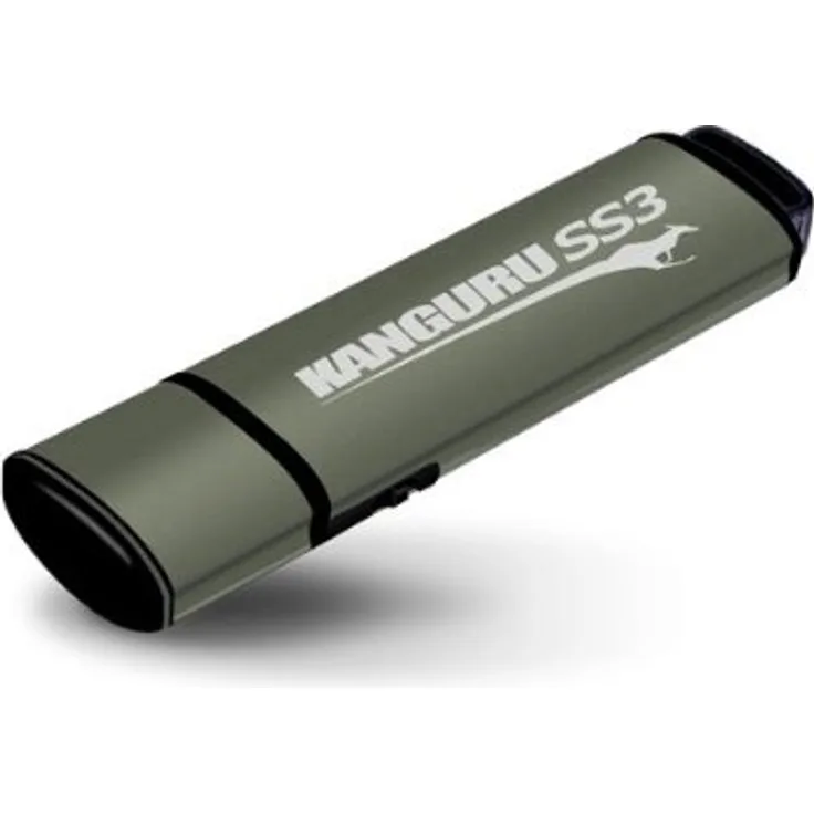 Kanguru SS3 USB-Stick (USB 3.0, mit Verschlüsselung geschützt), Braun braun 16 gb