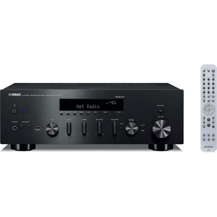 Yamaha R-N602B Stereo-Receiver schwarz mit DLNA, AirPlay, WLAN, Bluetooth und Fernbedienung