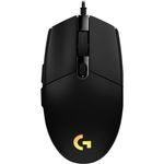 Logitech G102 LIGHTSYNC für Rechtshänder, Optisch, 6 Tasten, kabelgebunden, USB, schwarz (910-005823)