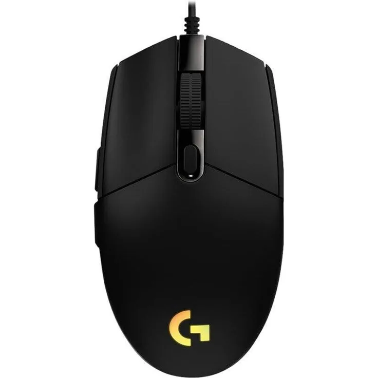 Logitech G102 LIGHTSYNC für Rechtshänder, Optisch, 6 Tasten, kabelgebunden, USB, schwarz (910-005823)