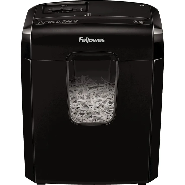 Fellowes Powershred 6C Partikelschnitt Aktenvernichter ((P-4) 6 Blatt Papierschredder, mit Sicherheitssperre für Zuhause)