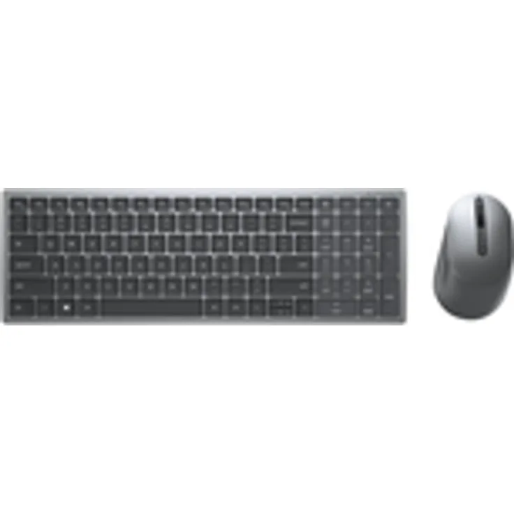 Dell Wireless Keyboard and Mouse KM7120W - Tastatur-und-Maus-Set - kabellos - 2.4 GHz, Bluetooth 5.0 - GB QWERTY - Titan Gray - für Latitude 3310 2-in-1, Precision Mobile Workstation 5750, 7750 (KM7120W-GY-UK)