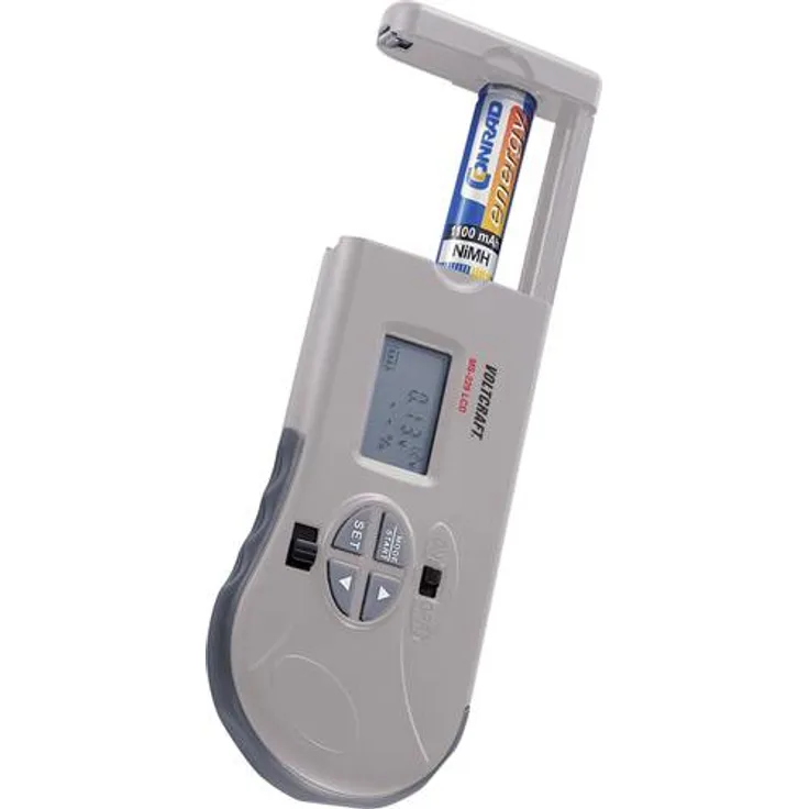 VOLTCRAFT Batterietester MS-229 LCD Messbereich (Batterietester) 1,2 V, 1,5 V, 3 V, 9 V, 12V Akku, Batterie MS-229 LCD