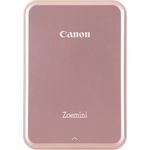 Canon Zoemini Mini Fotodrucker (Mini Fotodrucker, Bluetooth, 5 x 7,5cm Fotos, Akku, ZINK Druck tintenfrei, Sofortdruck, iOS, Android, Printapp, 160g, 314 x 400 dpi) roségold (3204C004)