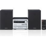 Panasonic SC-PM250B Micro HiFi(mit CD,UKW-DAB+, Bluetooth, USB, 20 Watt RMS) silber