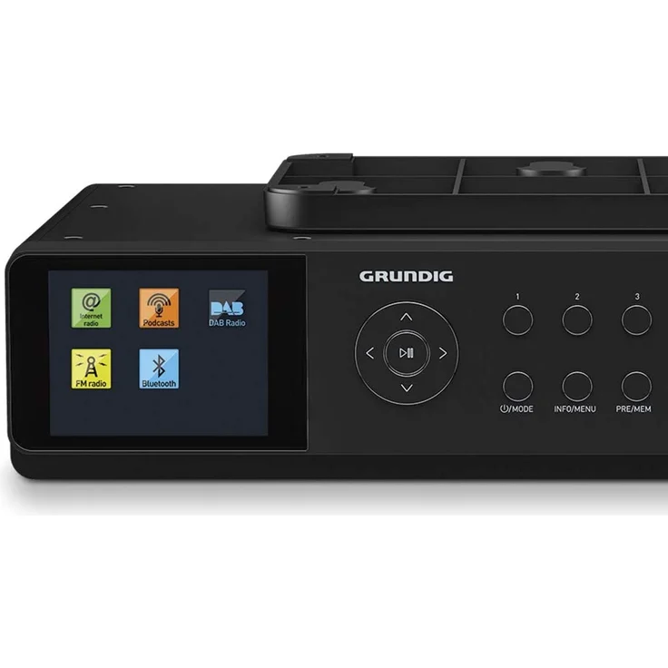 Grundig DKR 3000 BT Unterbauradio mit Bluetooth, WLAN, Wecker, TFT-Display, Wecker, geeignet für Küche, schwarz – Bild 2