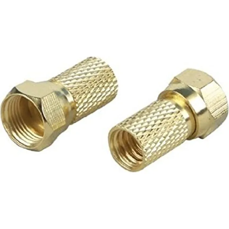 Vivanco STD F72RG-N SAT F-Stecker (7 mm, 2-er Stück) mit Dichtung