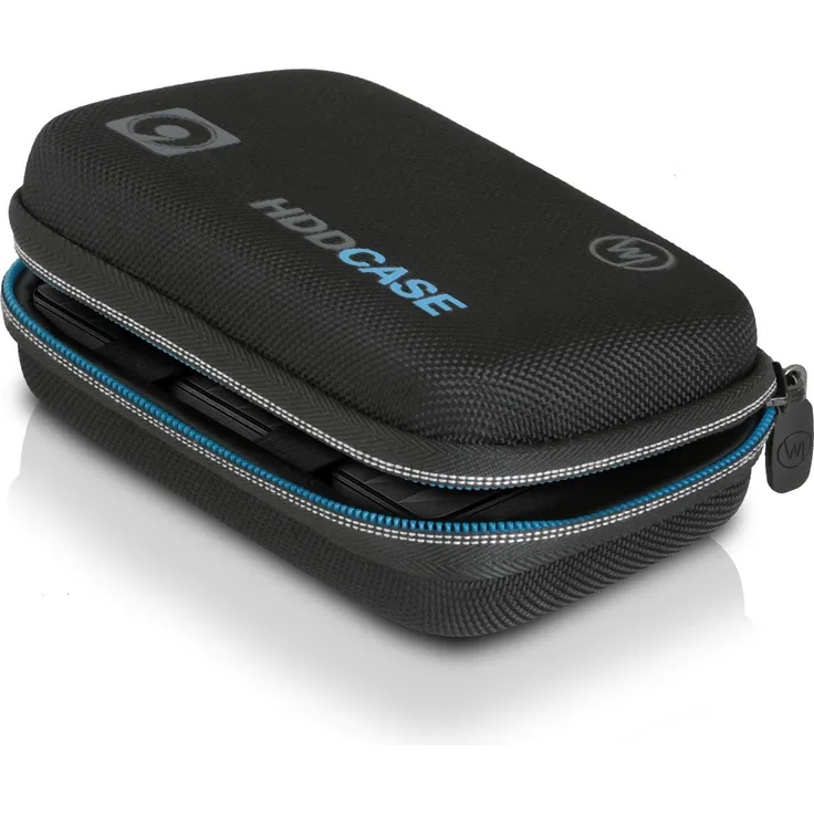 Wicked Chili 2,5'' HDD Case, Festplattentasche für 2.5 Zoll Festplatte und SSD (Tasche mit Kabelfach, Innenmaß: 12,8 x 8,3 x 3,5 cm)