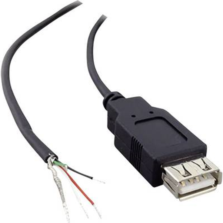 USB A Kupplung 2.0 mit offenem Kabelende 2.0 TRU COMPONENTS Inhalt 1 (1582675)