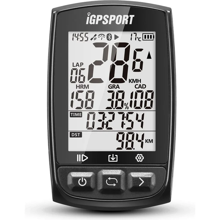iGPSPORT Fahrradcomputer GPS ANT Funktion iGS50E drahtlos, schwarz – Bild 1