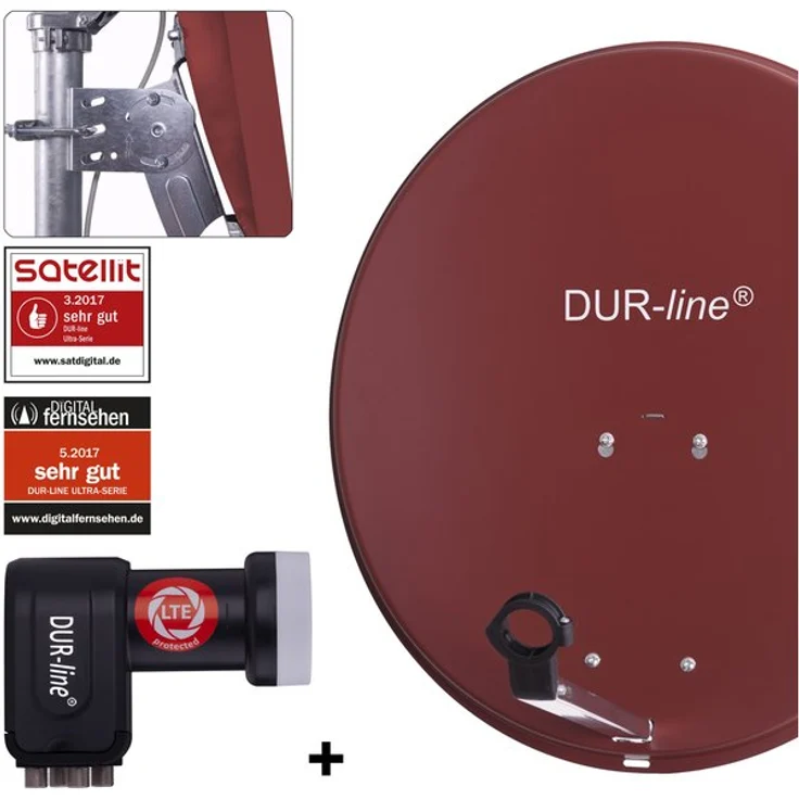 DUR-line MDA 60 R + +Ultra Quad LNB - 4 TN LNB Set