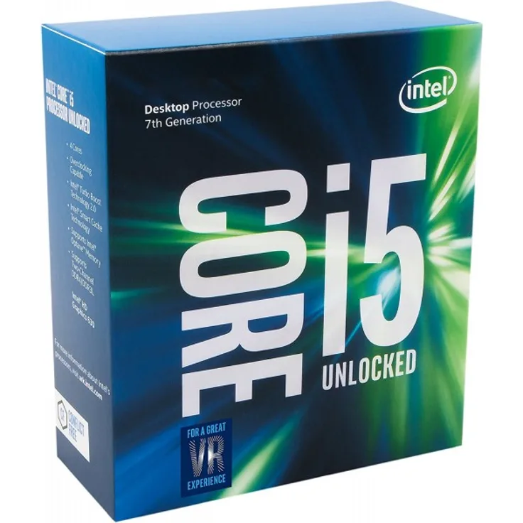 Intel Core i5-7600K, 4 Kerne (4 Threads), 3,8 - 4,2 GHz, Boxed (ohne Kühler) 