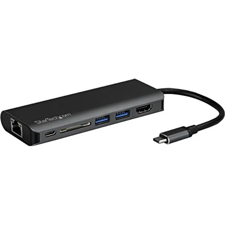 StarTech DKT30CSDHPD USB-C Multiport Adapter - 2X USB 3.0/HDMI/SD/Gigabit Ethernet Grau/Schwarz - Preisvergleich