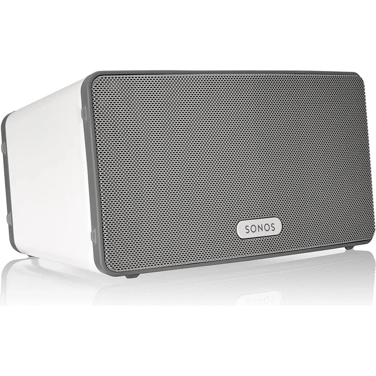 Sonos Play:3 Multiroom-Lautsprecher mit Webradio, geeignet für Indoor, Outdoor, weiß – Bild 1