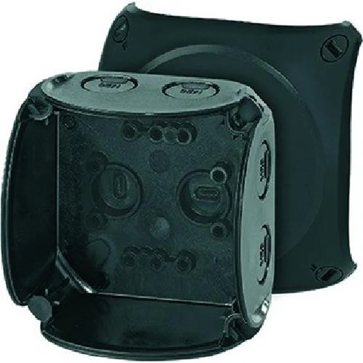 HENSEL Kabelabzweigkasten bis 2,5 o.Klemme sw KF 0200 B, 4012591121701