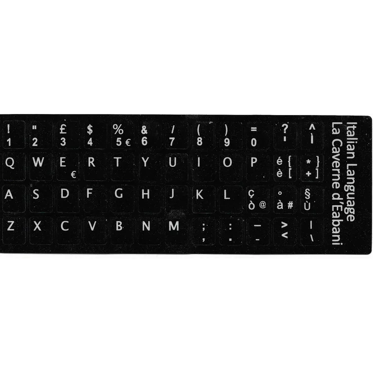 Die Höhle von eabani Selbstklebende Tasten Tastatur italienisch