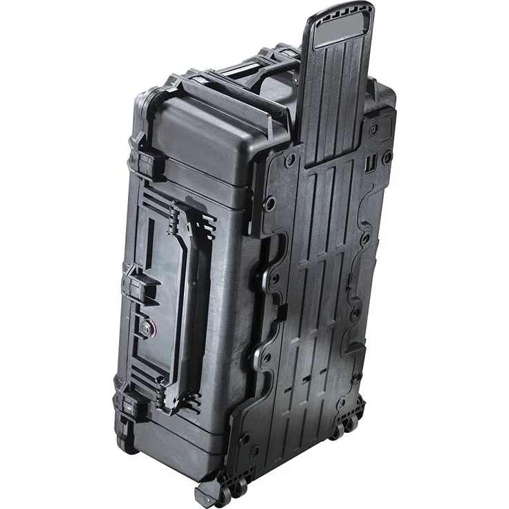 PELI 1650 Stoßfestes Schutzkoffer Case für Foto and Drohnen Equipment, IP67 Wasser- und Staubdicht, 86L Volumen, Hergestellt in Deutschland, Ohne Schaum, Schwarz