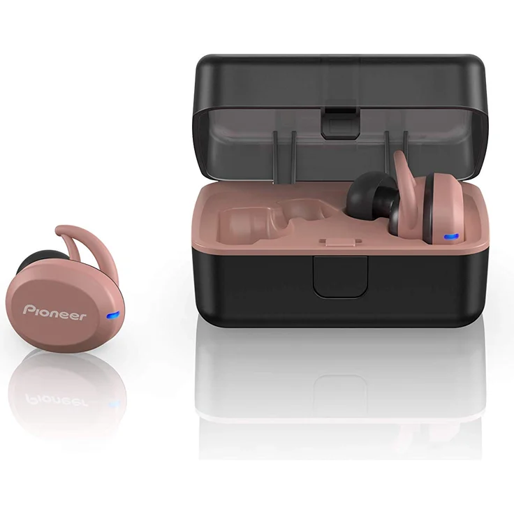Pioneer E8TW-P Truly Wireless Kopfhörer (Bluetooth, In-Ear, Sport, 3 h Spielzeit pro Ladung) Pink – Bild 2