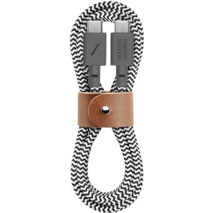 Native Union Belt-Cable USB-C to USB-C 1.2m Zebra