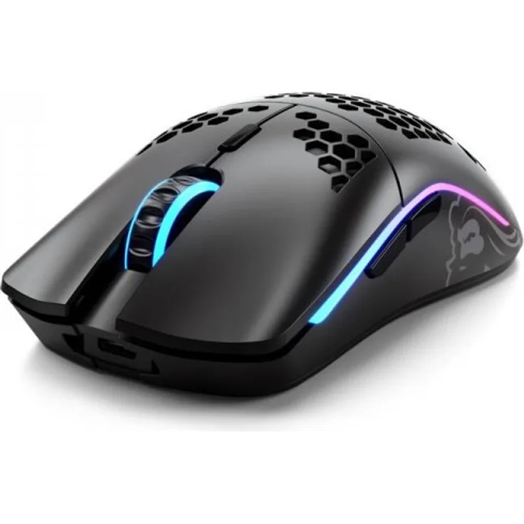 Glorious PC Gaming Race Model O Wireless Gaming-Maus, Schwarz Matt