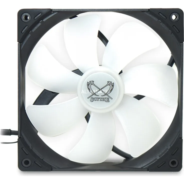Scythe Kaze Flex 140 Square RGB PWM 1200 Gehäuselüfter, schwarz/transparent