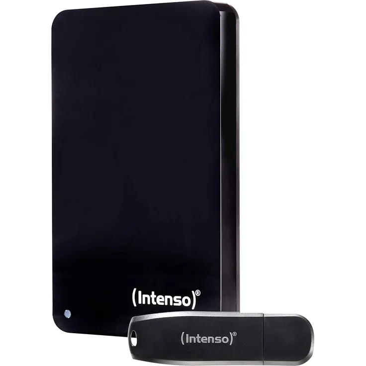 Intenso Memory Drive - Bonus Pack - Festplatte - 1 TB - extern (tragbar) - 2.5 Zoll (6.4 cm) - USB 3.0 - 5400 rpm - Puffer: 8 MB - Schwarz (6023670)