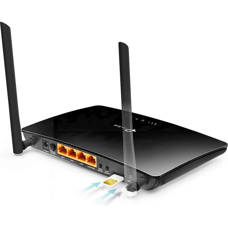 TP-Link Archer MR400 AC1200 Dualband 4G LTE WLAN Router (150 Mbit-s im Download, simultanes Dualband, 300 Mbit-s(2,4GHz) + 867 Mbit-s(5GHz), frei konfigurierbarer LAN-WAN-Port) schwarz – Bild 3