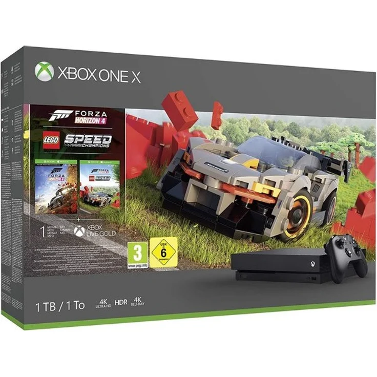 Microsoft Xbox One X Schwarz 1TB Bundle inkl. Forza Horizon 4 + DLC LEGO Speed Champions – Bild 8