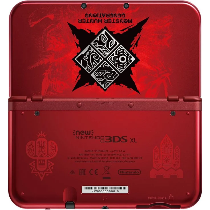 New Nintendo 3DS XL Monster Hunter Generations Edition Rot 256MB & 4GB Speicherkarte inkl. Monster Hunter Generations – Bild 3