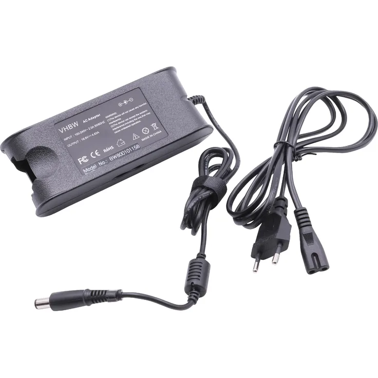 vhbw AC Netzteil 90W kompatibel mit Dell Latitude E5540, D630, ATG, D531N, D540, D630N Notebook, Laptop
