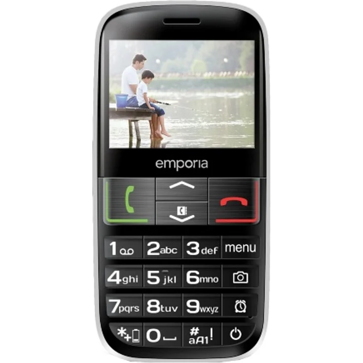 Emporia Euphoria V50 Großtastenhandy (beleuchtete Tasten Seniorenhandy), Schwarz – Bild 1