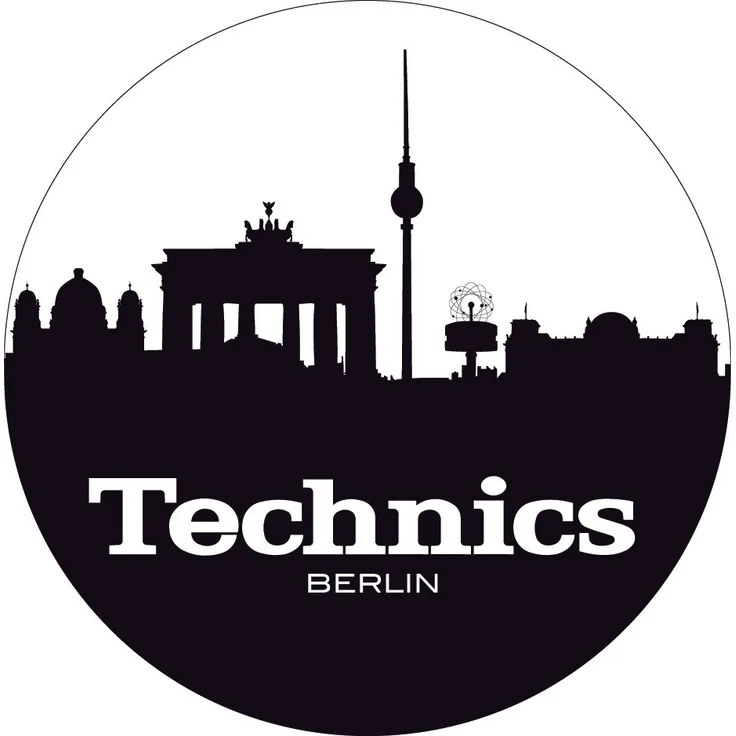 Technics 60612 Slipmatte für Turntables, Motiv Berlin