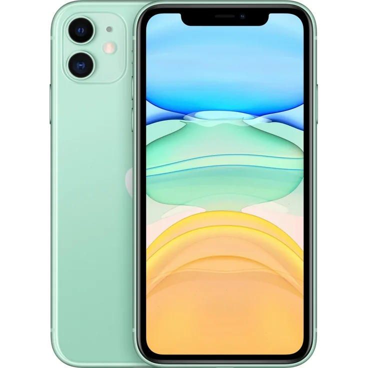 Apple iPhone 11 Smartphone 15,5cm (6,1 Zoll) Liquid Retina HD-Display, 64GB interner Speicher, 4GB RAM, Dual-SIM, iOS, Green