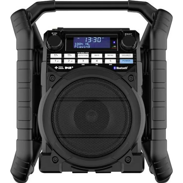 PerfectPro Teamplayer 2 Baustellenradio UKW,DAB+ Bluetooth,AUX,DAB+,UKW Akku-Ladefunktion,stoßfe
