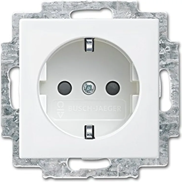 Busch-Jaeger SCHUKO Steckdosen-Einsatz 20 EUCB-914 alpinweiß Busch-balance SI Steckdose 4011395191224