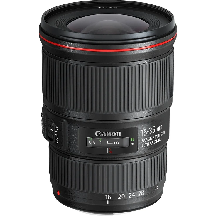 Canon Zoomobjektiv EF 16-35mm F4L IS USM Ultraweitwinkel für EOS (77mm Filtergewinde, Bildstabilisator) schwarz – Bild 1